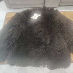 HARRY LAMBERT FOR ZARA X DISNEY faux fur oversized jacket M/L New